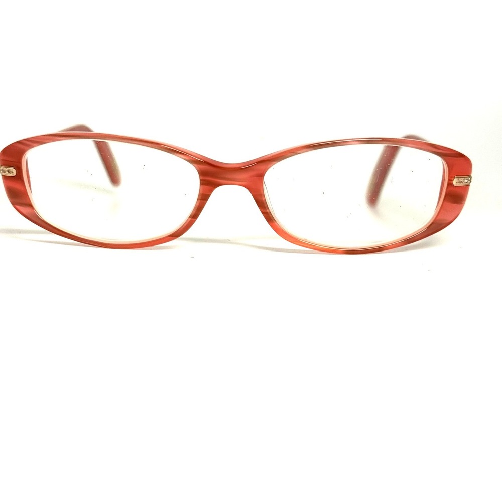 Safilo Emozioni 4029 0FA3 Red Marble Oval Eyeglasses Frames Italy 130